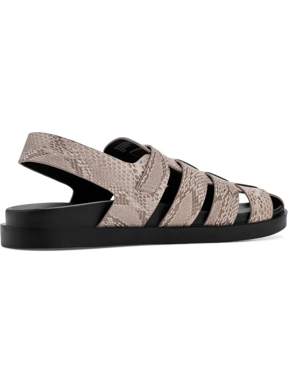 Men's Sand Imported Faux Leather Montego Slingback Buckle Sandal